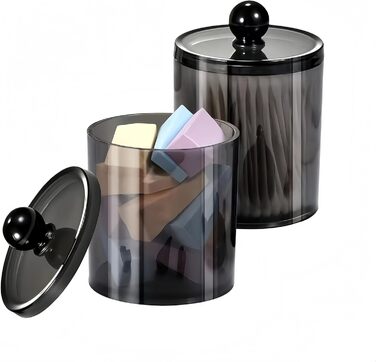 Організатор для ватних дисків та паличок PUTOAHAO (3 шт.) - Чорний