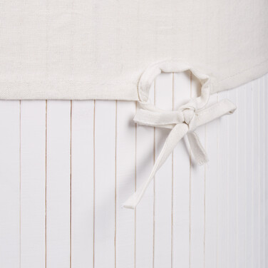 Relaxdays Bamboo Laundry Basket