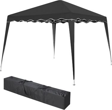 Foldable Gazebo 3x3m incl. Bag | Water-resistant, UV 50+ Protection | Pop-Up Tent, Foldable Gazebo, Garden Tent, Party Tent, Capri | Click System Metal Frame (Gray)