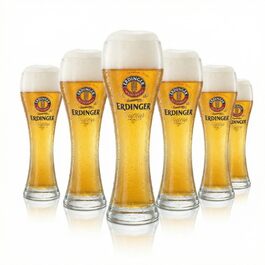 Набір пивних келихів Erdinger Weissbier 6 шт по 0,5 л - Оригінал, Нові