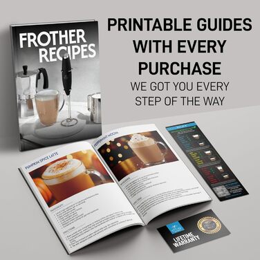 Міні-піняк для молока Zulay Kitchen Froth Mate: ручний, з нержавіючої сталі, для кави, лате, капучино та матча