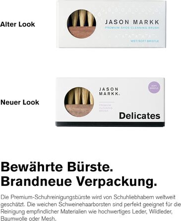 Jason Markk Shoe & Sneaker Care, Shoe Cleaner, Cleans and cares for shoes (Delicates Brush)