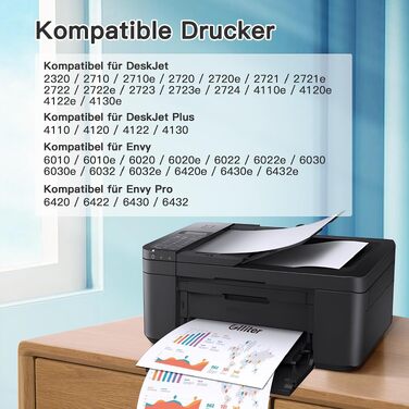 Картриджі Glliter 305XL для принтерів HP Deskjet 2800e, 2700e, 4100 та HP Envy 6000, 6420e (чорний, кольоровий), сумісні з HP 305 XL