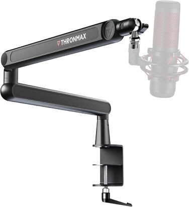 Тримач для мікрофона THRONMAX S7 Tune Low Profile - регульований, з кабелеуправлінням, для стрімінгу, подкастингу, геймінгу, сумісний з Blue Yeti, HyperX QuadCast