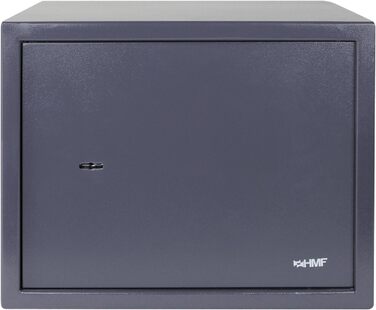 Шафа-сейф HMF 49200-11 з ключем, меблевий сейф | 38 x 30 x 30 см, антрацит