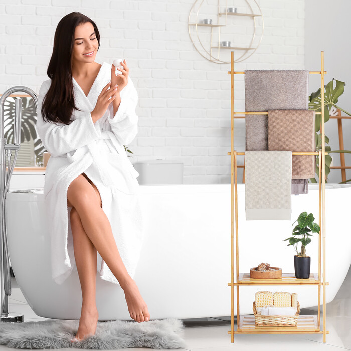 Вішалка для рушників Relaxdays бамбук 3 бруски
