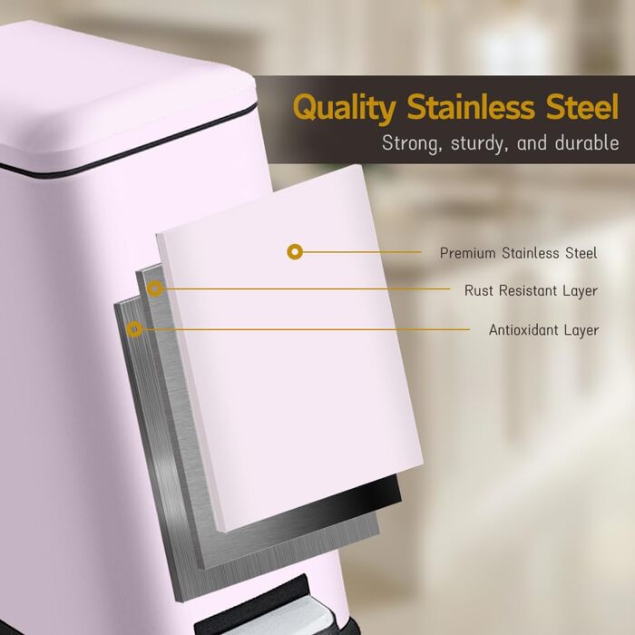 Відро для сміття кухонне 30 літрів з кришкою, педальним механізмом, зелене, для кухні, ванної кімнати та офісу