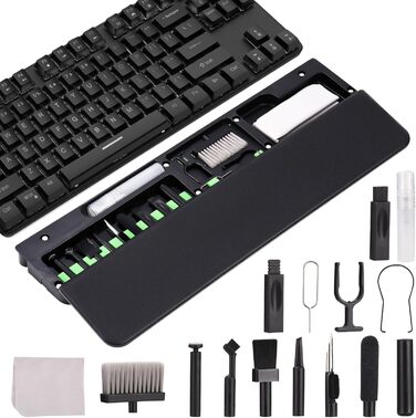 Набір для чищення техніки 22 в 1 з підставкою для зап'ястя, для AirPods, планшетів, телефонів (чорний)