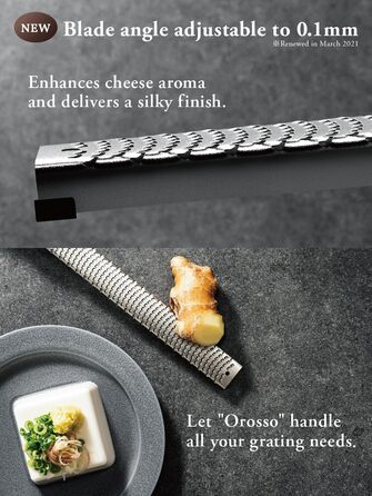 Grate, cheese grater, grate, cheese mill, Parmesan cheese, ginger, garlic zest grater (white)