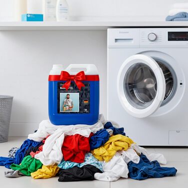 Рідкий концентрат для прання кольорових та темних речей Cleanerist, 2x5л (на 350 прань), універсальний засіб для прання 20-95°C з ароматом свіжості