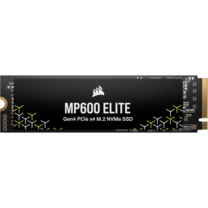 SSD CORSAIR MP600 ELITE 1TB M.2 PCIe Gen4 x4 NVMe - Швидкий диск для ігор та ПК, 7000 МБ/с