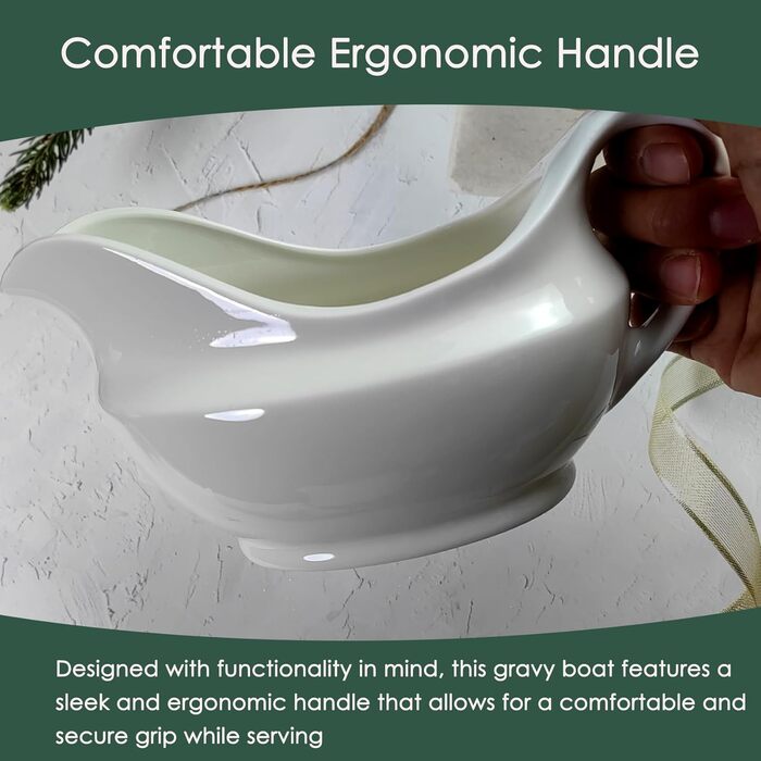 Large-capacity sauce dish, 530 ml, White – perfect for serving delicious sauces and condiments