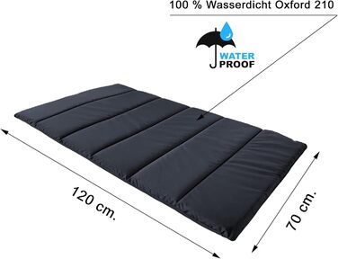 Водонепроникний килимок для собак Outdoor, ковдра для собак, миється, килимок-ліжко для собак, подушка для собак для подорожей, кемпінгу, Outdoor, графіт (чорний)