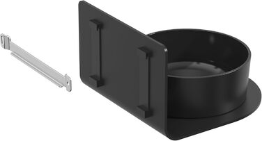 Миска для собак DRAIAX ElegantFeed M з кераміки – чорна, матова зовні, глянцева всередині