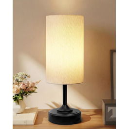 Світлодіодна настільна лампа EZVALO з сенсорним димером, акумуляторна (4000mAh), USB-C, тепле світло 2700K, чорна - 1 шт.