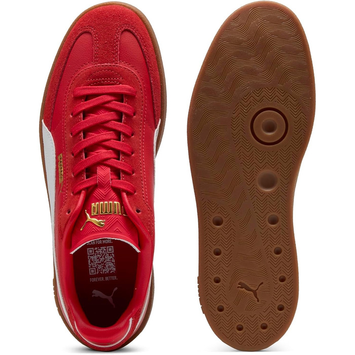 Кросівки Puma Club II Era Suede Persian Blue, червоно-білі, 27.5 см