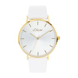 Годинник наручний s.Oliver для жінок, кварцовий, аналоговий, з шкіряним ремінцем, водонепроникний, у подарунковій коробці (класичний)