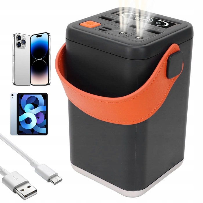 Потужний швидкий павербанк 60000 mAh 36W QC PD USB-C — зовнішній акумулятор для подорожей