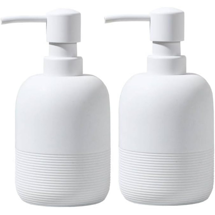 Набір дозаторів для мила та лосьйону для ванної кімнати та кухні, білий