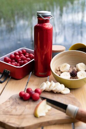SIGG - Alu Lunchbox Plus - Lunchbox with Compartment - Award-Winning - Dishwasher Safe & Microwave Safe - Absolutely Leakproof - Featherlight - BPA-Free