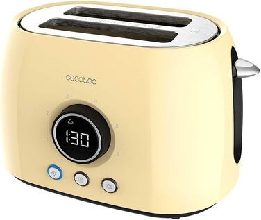 Тостер Cecotec ClassicToast 8000 Biege Double: 800 Вт, 2 широкі слоти, 3 функції