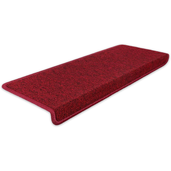 Kettelservice-Metzker Stair Treads/Stair Mats Ariston Rectangular 15 Pieces Burgundy 15 Pieces Burgundy Rectangular