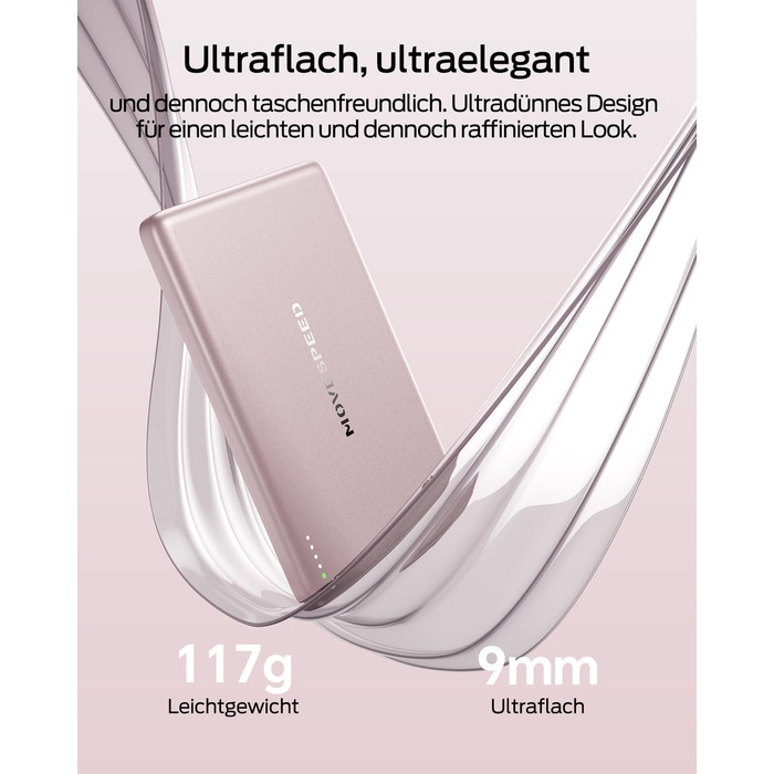 Power Bank Magsafe 5000mAh Рожевий: Бездротовий магнітний акумулятор для iPhone та Samsung Galaxy