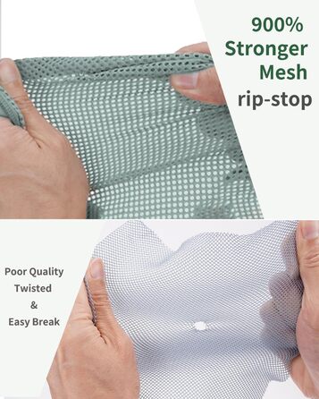 Органайзери для валізи ECOHUB, набір 6 шт. з ID-міткою, екологічні, для подорожей, дихаючі, патент pending (зелений)