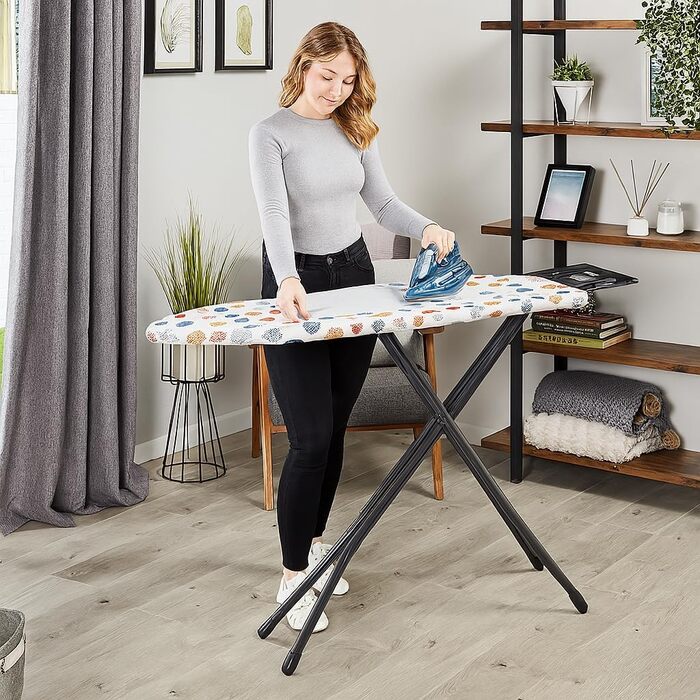 Чохол для прасувальної дошки Smart Fit XL – для великих прасувальних дошок 145 x 54 см | Товста фетрова підкладка | Міцний еластичний кріплення | Практичний та зручний | Машинне прання | Виготовлено в...