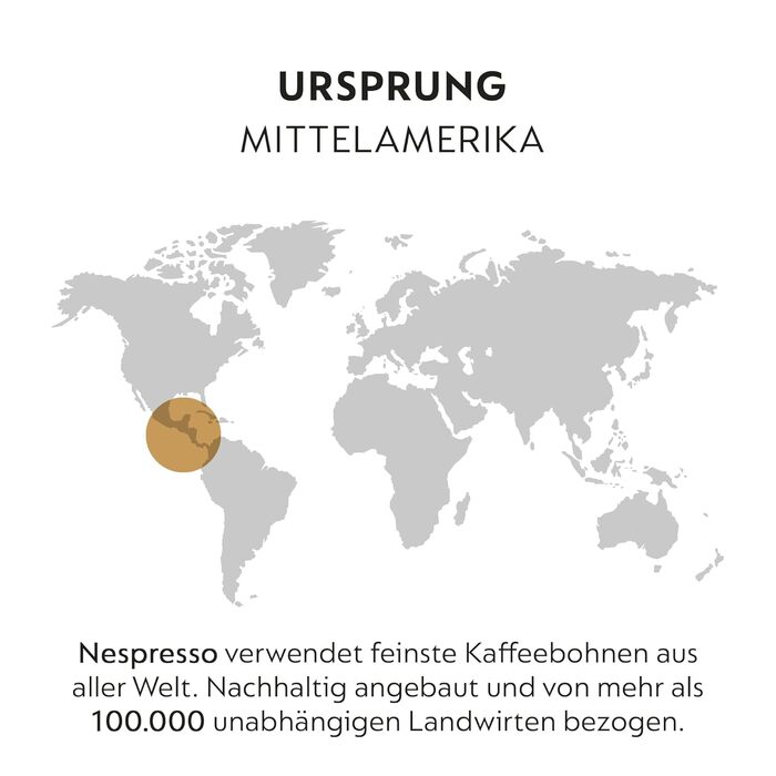 Кава Nespresso Vertuo Stormio, 100 капсул, Арабіка, темне обсмаження, 230 мл