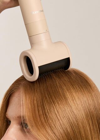 Іонський фен для волосся з технологією Frizz-Free, 2 температури, функція охолодження, 2 швидкості, технологія негативних іонів, 1800W (ION STYLER PRO ADVANCE, пісок)