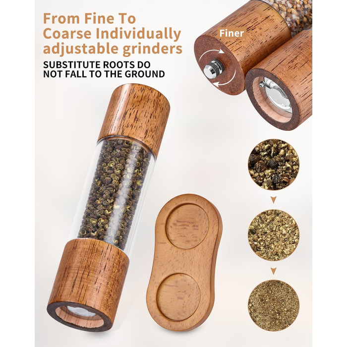 Набір з 2 шт. мельниць для солі та перцю з керамічним жорном, 21.5 см Peugeot