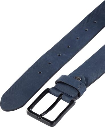 Чоловічий шкіряний ремінь Camel Active з нубуку (M, темно-синій)