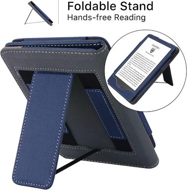 Чохол для Kindle 11-го покоління (2024/2022) Navy Blue: захисна обкладинка з підставкою та авто-сном