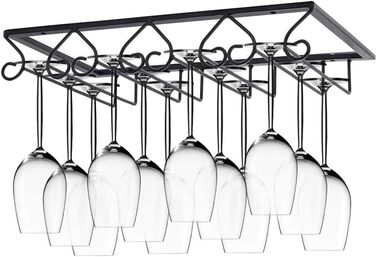 Підвісний тримач для келихів, тримач для вина, металевий, на 4 келихи, з кріпленням, для бару, шафи для вина, кухні