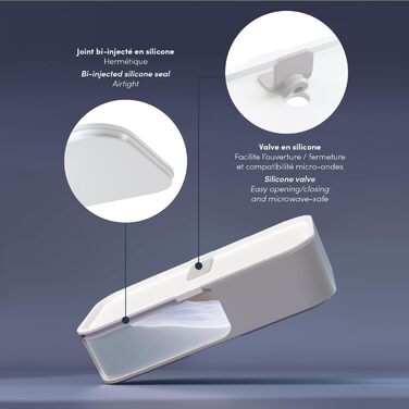 Бенто-бокс Monbento Moka Rose – 2-рівневий ланчбокс для дорослих, BPA-free, для мікрохвильової печі, миється в посудомийній машині