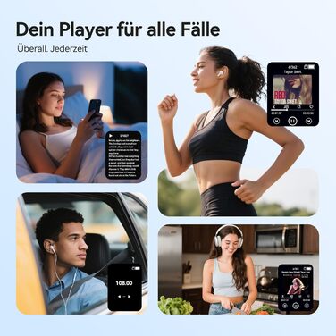 MP3 плеєр AGPTEK 128 ГБ Bluetooth 5.4, 2.4