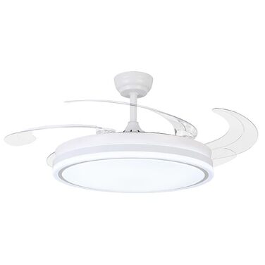 Вентилятор стельовий BEL AIR HOME Asgard 108 см з LED підсвіткою, пультом, DC мотор, білий