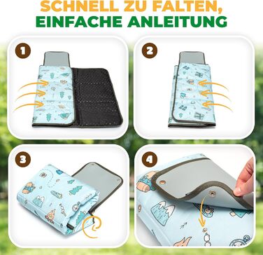 Лежанка для собак LexyFox: водовідштовхувальна, ізольована, з антиковзаючим покриттям | Підходить для подорожей, кемпінгу та відпочинку на природі | Лежанка для собак, килимок для тварин