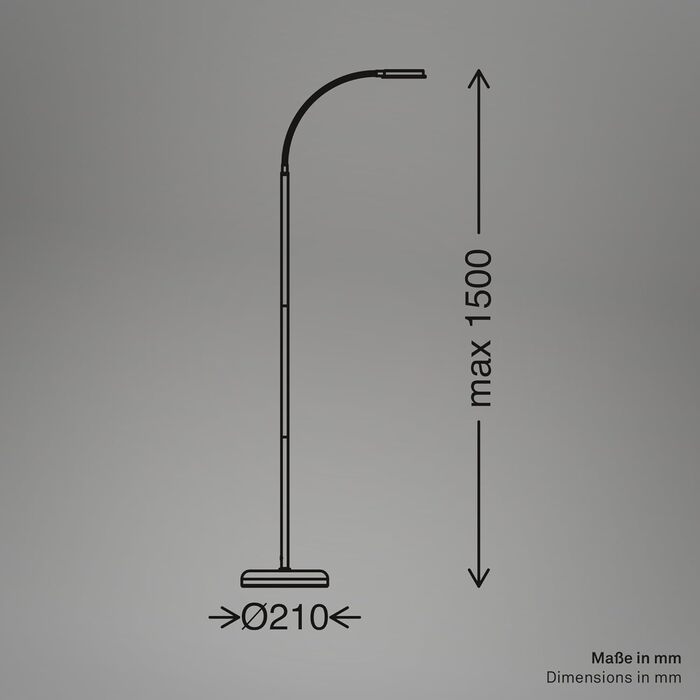 LED лампа BRILONER з сенсорним керуванням, регулюванням яскравості, поворотним кріпленням, для дому, офісу та читання, бежевого кольору, 32,5x13x40 см