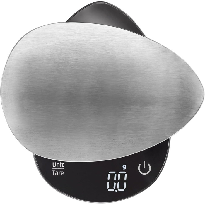 CASO FinoCompact Kitchen Scale - Battery-Free Kinetic Energy Scale - 5kg Capacity, 1g Increments - Testsieger