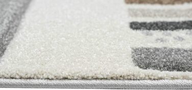 Dreamy Rug Children's Room Rug Play Rug Rainbow Dots Hearts Beige Gray Cream Size 160x230 cm