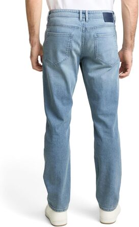 Джинси чоловічі Tom Tailor TTMARVIN Straight з еластаном, блакитний денім Used Light Stone, 33W/34L
