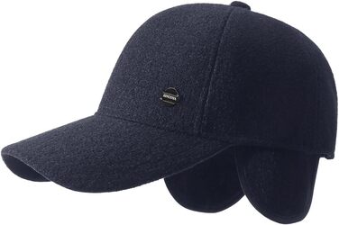 Кепка YAMEE для чоловіків, зимова бейсболка з відкидним навушником, тепла шапка-кепка, універсальний розмір (2361*ДНК)