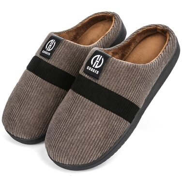 Тапочки домашні чоловічі жіночі зимові, плюшеві, з підкладкою, розмір 36-51 (40/41 EU, C3 Коричневий)