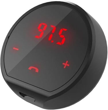 Bluetooth FM-трансмітер Avantree CK310 для авто, бездротовий радіоадаптер, автомобільний набір гучного зв'язку з клейкою основою, автоматичне вмикання/вимикання, акумулятор 7 годин, стерео приймач, функція дзвінків, заряджається