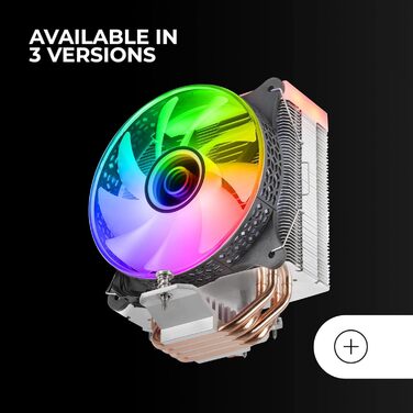 Система водяного охолодження CPU Mars Gaming MCPU-VR, 180W TDP, ARGB, 4 теплові трубки, тихий вентилятор 120 мм