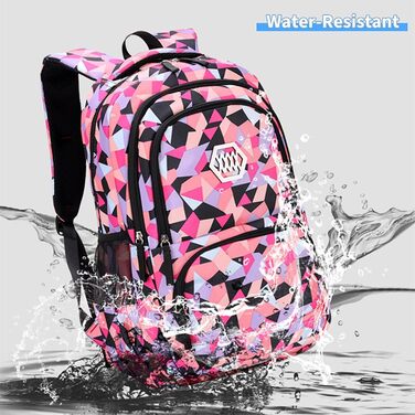 Шкільний рюкзак IvyH для дівчаток-підлітків, 3-в-1 з ланч-боксами та пеналом, чорний