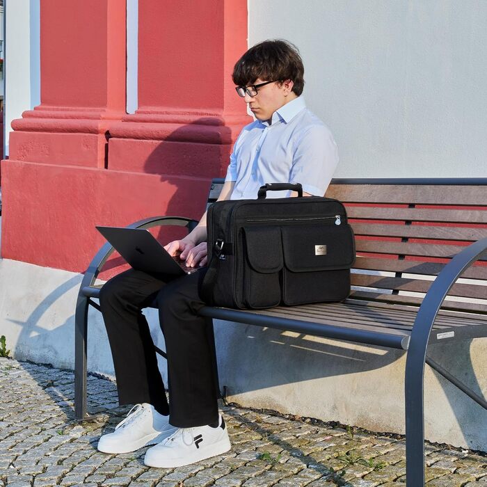 EAAKIE Bag Work Bag Shoulder Bag Flight Attendant Bag Men's Bag Black XXL