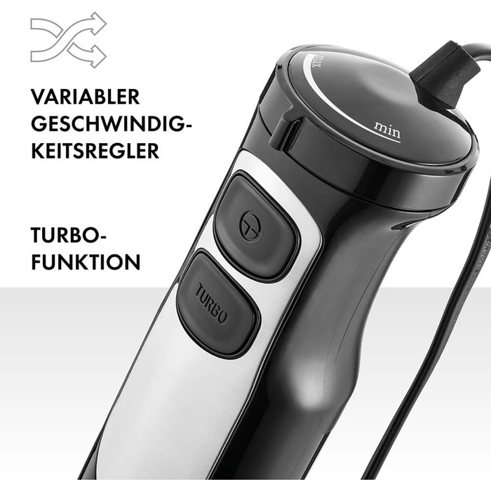 Блендер ZWILLING Stabmixer 550 Вт з мірним стаканом 600 мл, нержавіюча сталь 18/8